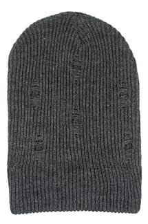 Knit Beanie-H1797-CHARCOAL GRAY